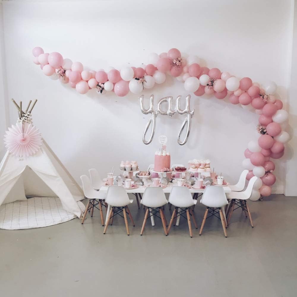 KICNIC Balloon Arch Kit, Balloon Decoration Strip Kit for Garland, 82 Feet Balloon Tape Strip, 500 Glue Point Dots Stickers for Party Wedding Birthday Baby Shower Graduation Decorations