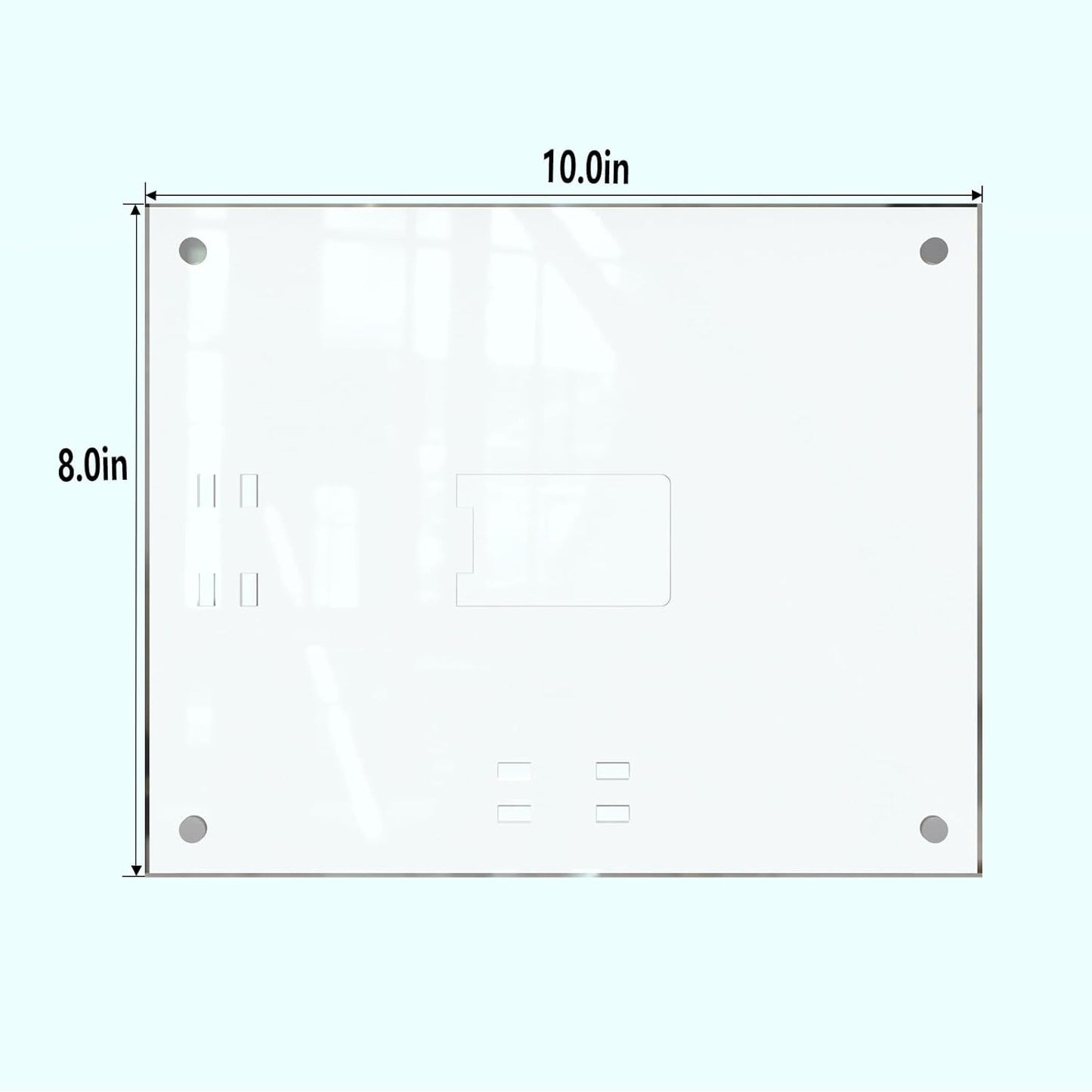 HELPLEX Picture Frames, 1 Pack 8x10 inch Acrylic Picture Frame Clear 8 x 10 Photo Frames Magnetic Picture Frames Ready for Tabletop Display, Effectively Protect Photos from Fading and Yellowing