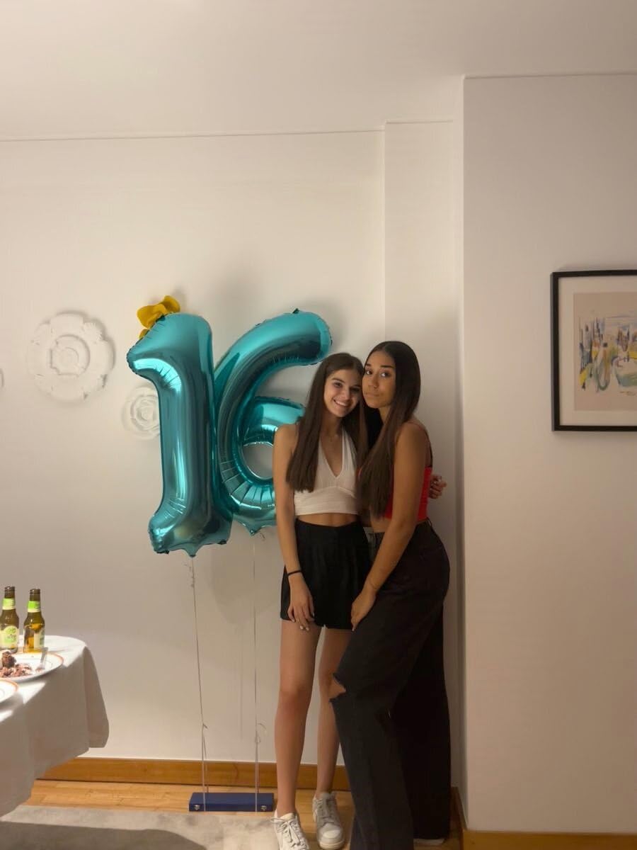 Teal Blue Helium Number Balloon 40 Inch, Giant Foil Teal Blue Number 0 Birthday Balloons, Large Numbers 10 20 30 40 50 60 70 80 90 100 2025, Party Celebration Supplies Decorations