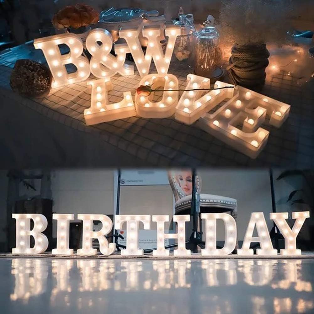 MUMUXI Marquee Light Up Letters | Large Light Up Numbers | Battery Powered and Bright with Every Letter of The Alphabet | for Wedding, Birthday, Party, Celebration, Christmas or Home Decoration (X)