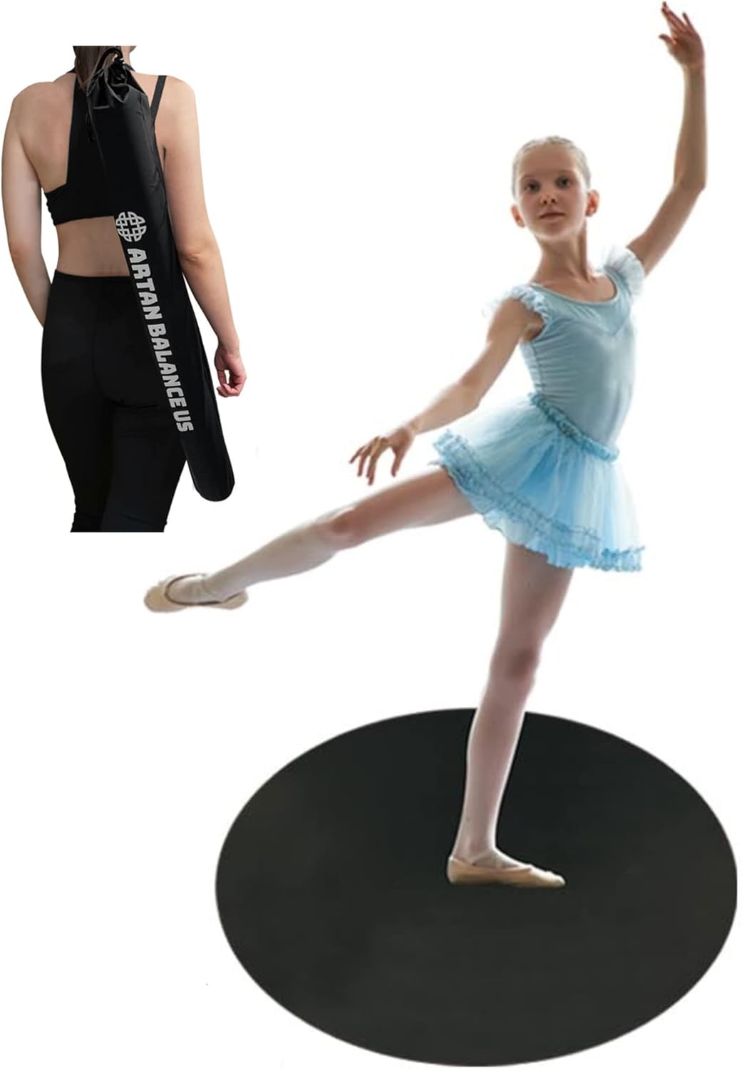 Marley Dance Floor- Ideal for Ballet, Jazz, Tap, and Party Dancing for All Ages- Non-Slip Dance Floor for Smooth Flooring - Ballet Floor for Home, Studio and Outdoor Dance Floor