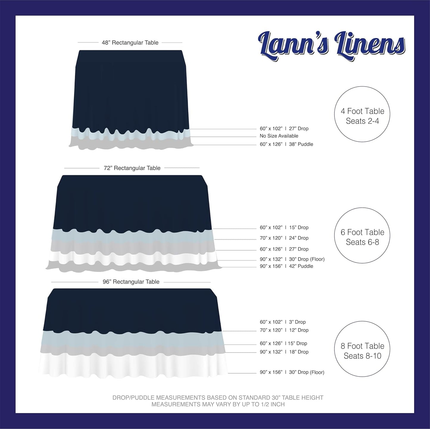 Lann's Linens - 10 Premium 60" x 126" Tablecloths for Wedding/Banquet/Restaurant - Rectangular Polyester Fabric Table Cloths - Silver