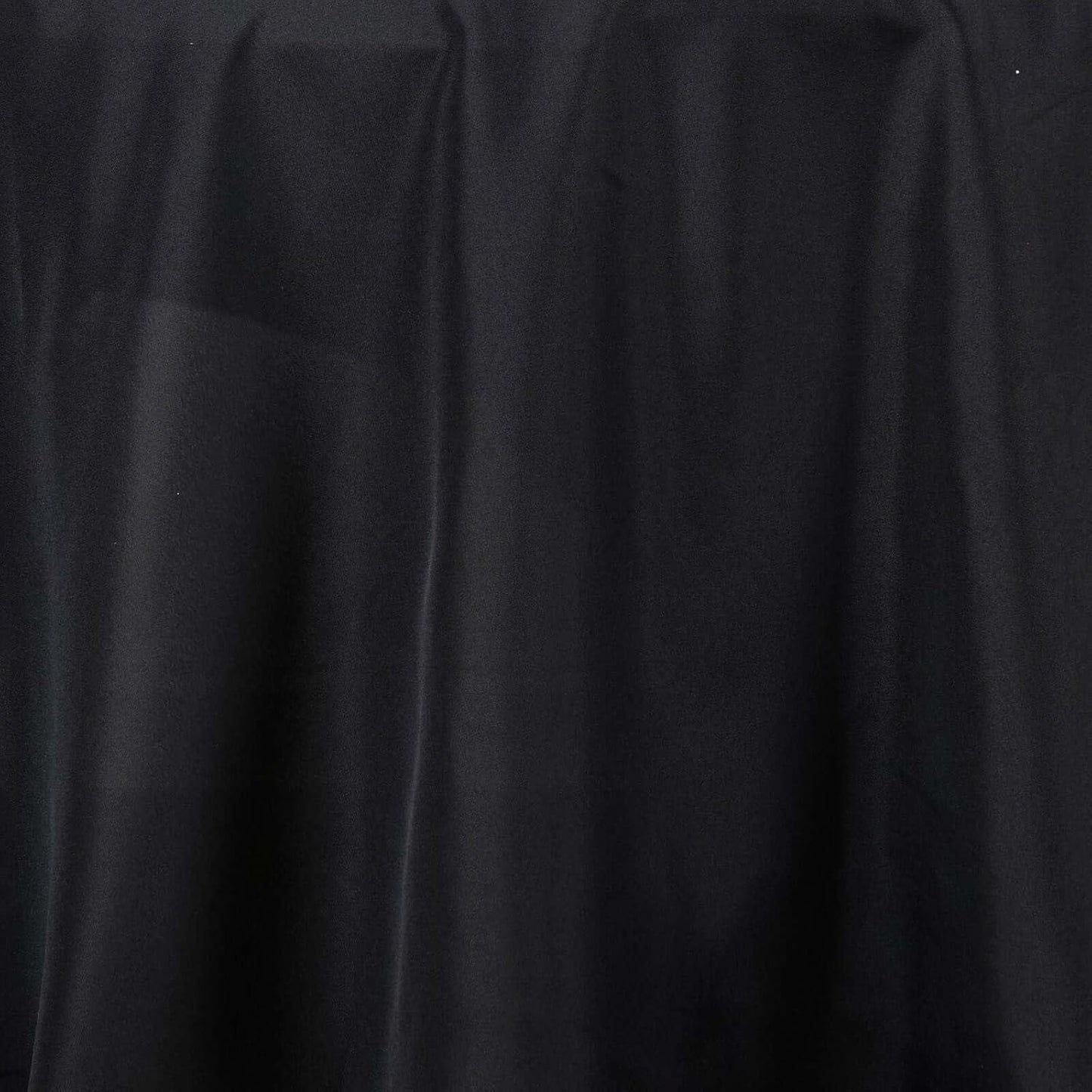 Efavormart Round Tablecloth, 132 Inch Stain & Wrinkle Resistant Washable Table Cloth, Decorative Polyester Fabric Table Cover for Banquet, Wedding, Dining- Black