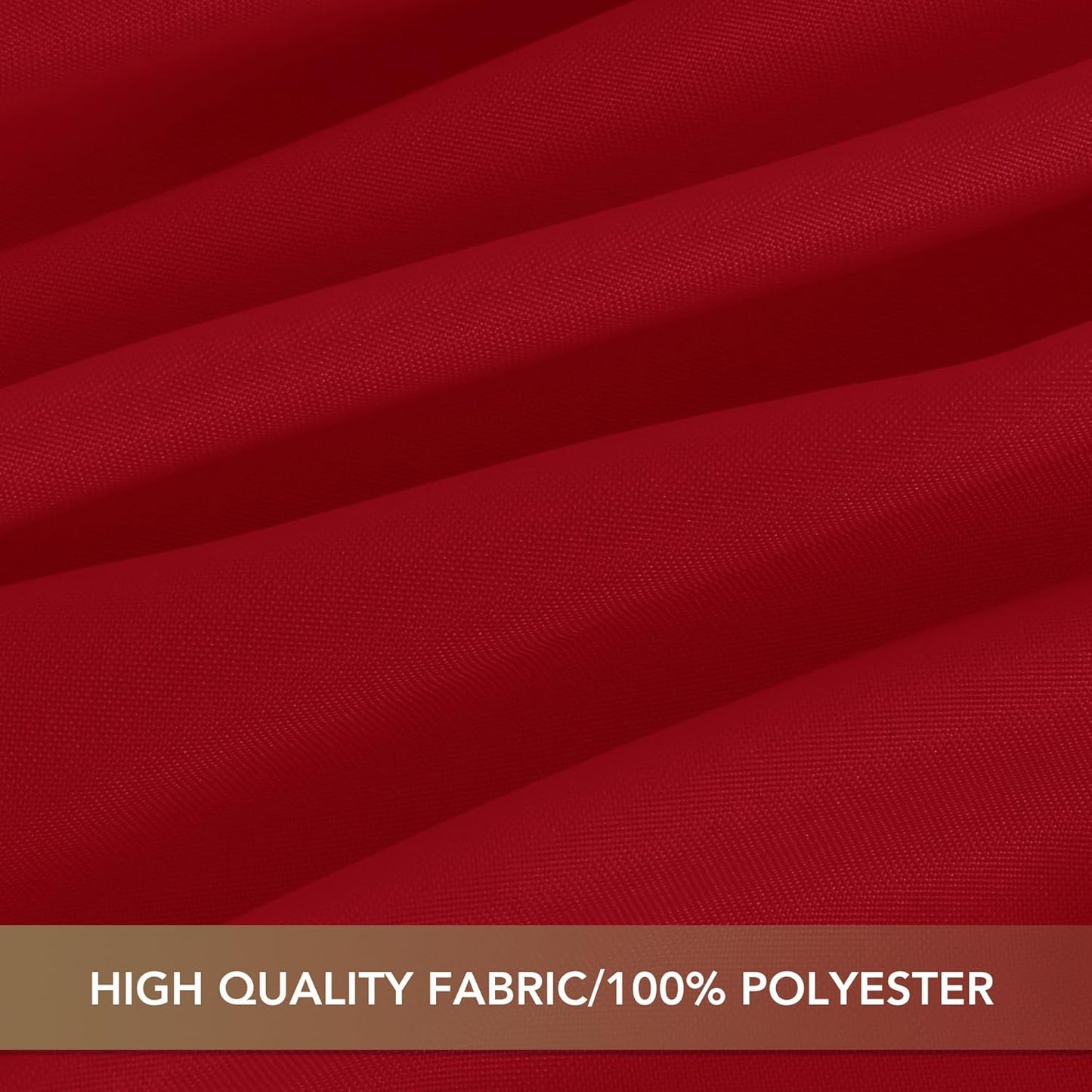 sancua Christmas Red Square Tablecloths 70x70 Inch, 2 Pack - Fabric Table Cloth for Square or Round Tables, Washable Polyester Table Cover for Dinner, Holiday Party, Decorative Display Tables