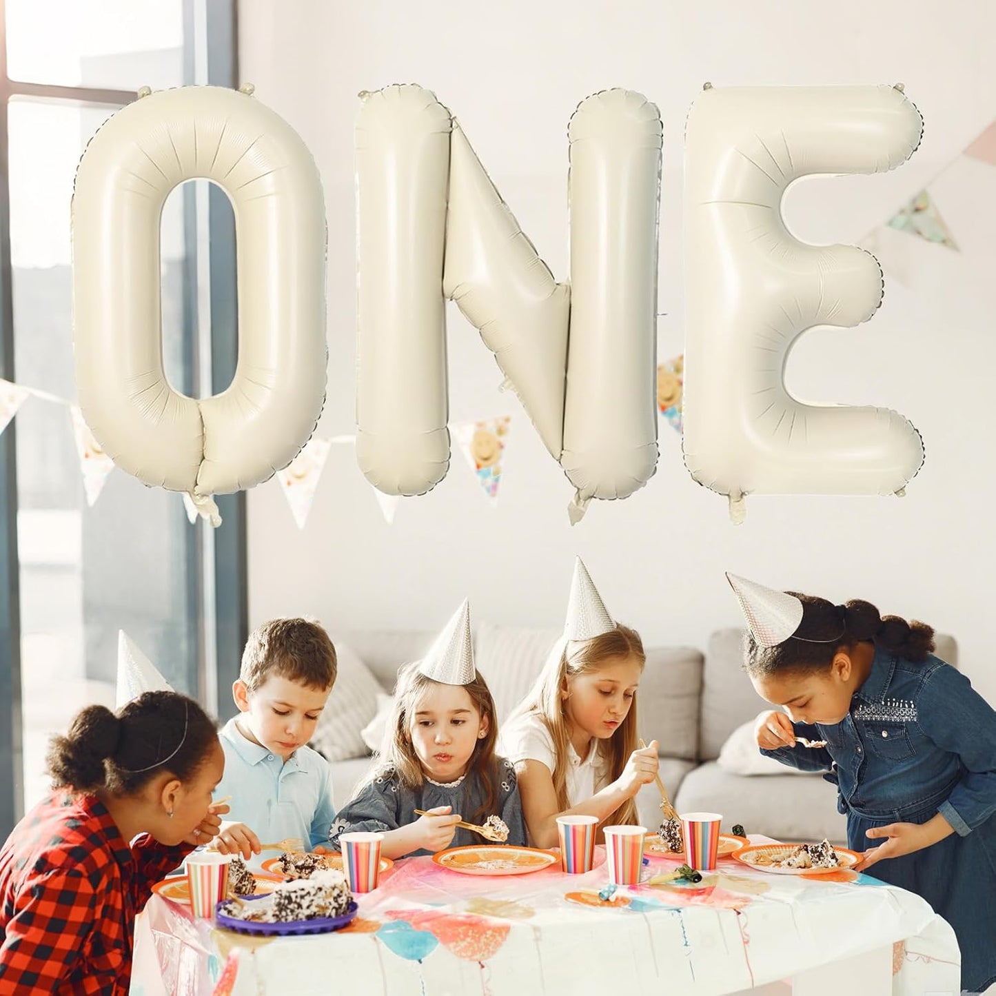 40 Inch Letter Balloons X, Big Custom A-Z Alphabet Foil Name Balloon Cream White, Self Inflating Beige Customize Helium Balloon Letters X for Women Girls Birthday Bride Baby Shower Party Decorations