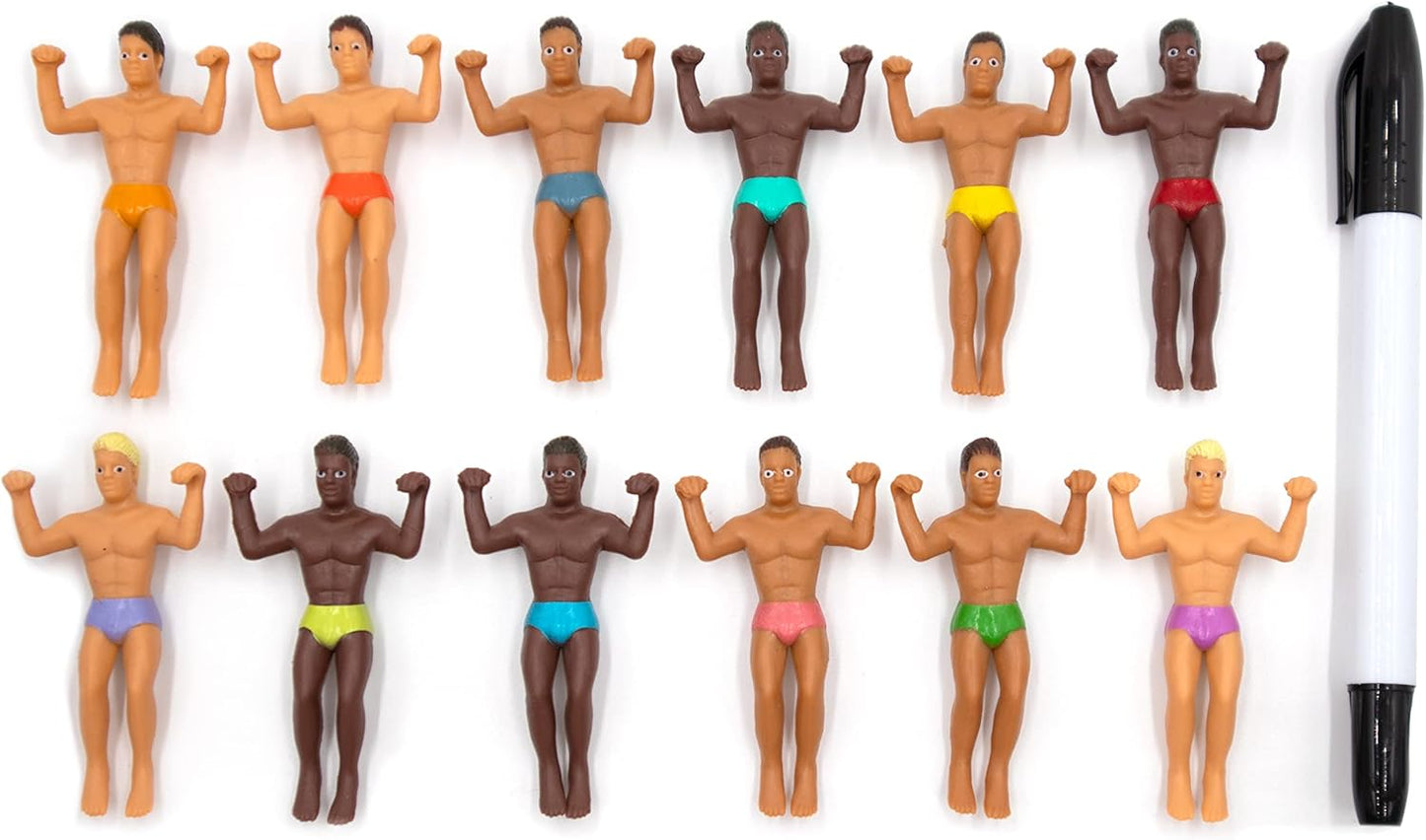 NPW Drinking Buddies Party Edition Drink Markers, Customizable Wine Glass Charms includes Fine Tip Pen- Bachelorette, Girls' Nights, Family Get Together & More, Novelty Gifts (12 Count)