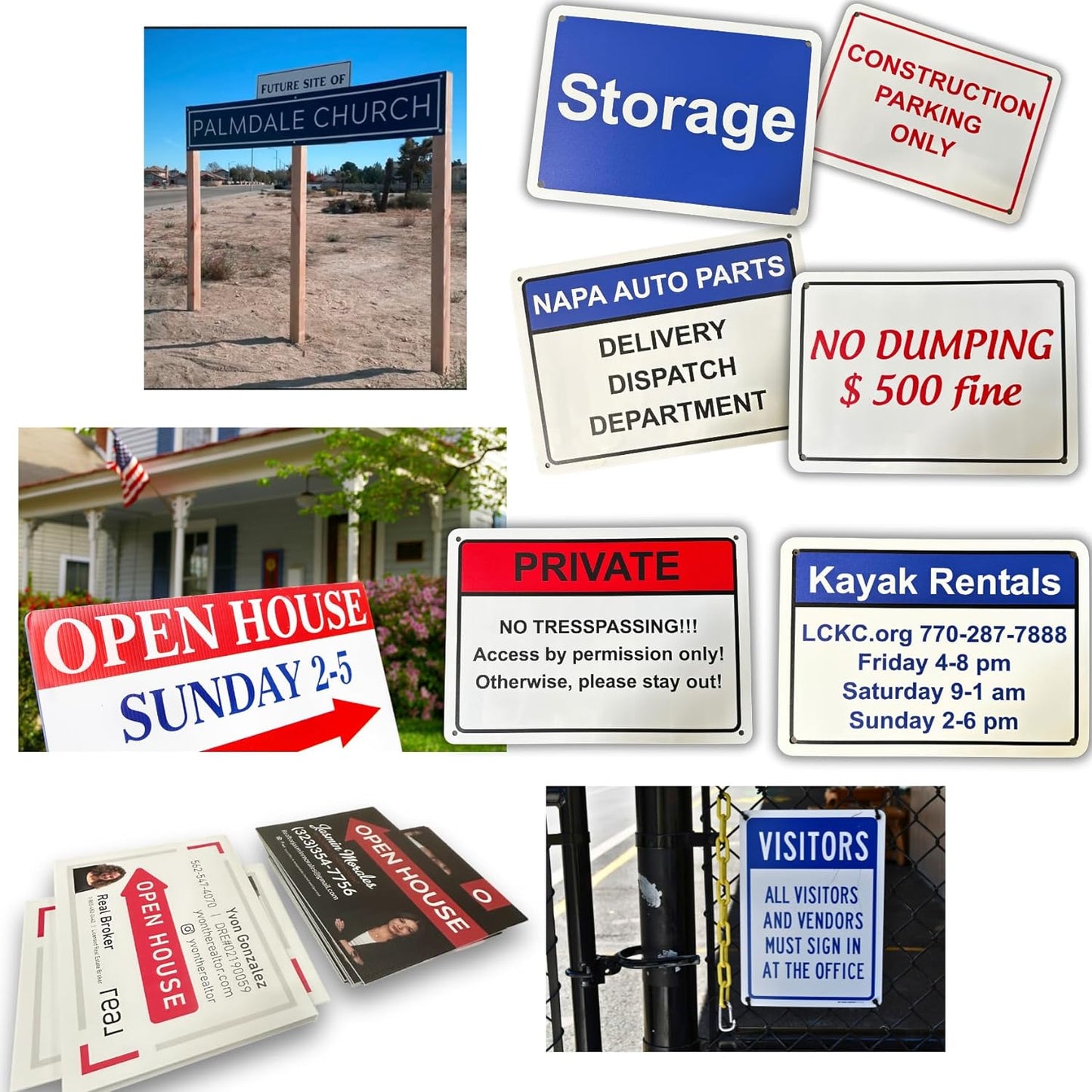 Custom Signs Outdoor Metal for Home Office Business, Personalized, Door, Porch, Delivery, Man Cave, Shop, Garage, Street. For Outside or Inside Use. Our Metal Signs Are UV Printed Solid Aluminum (Solid, 14x10 inches)