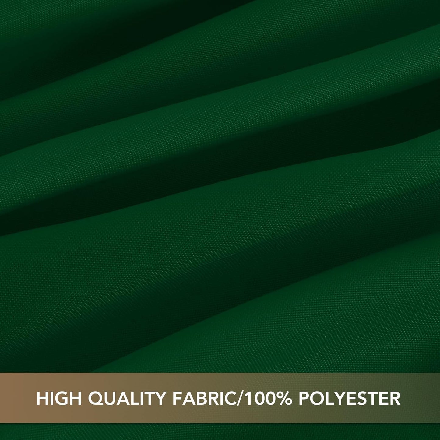 sancua Square Tablecloths 85x85 Inch Hunter Green, 2 Pack - Fabric Table Cloth for Square or Round Tables, Washable Polyester Table Cover for Christmas Dinner, Holiday Party, Display Tables