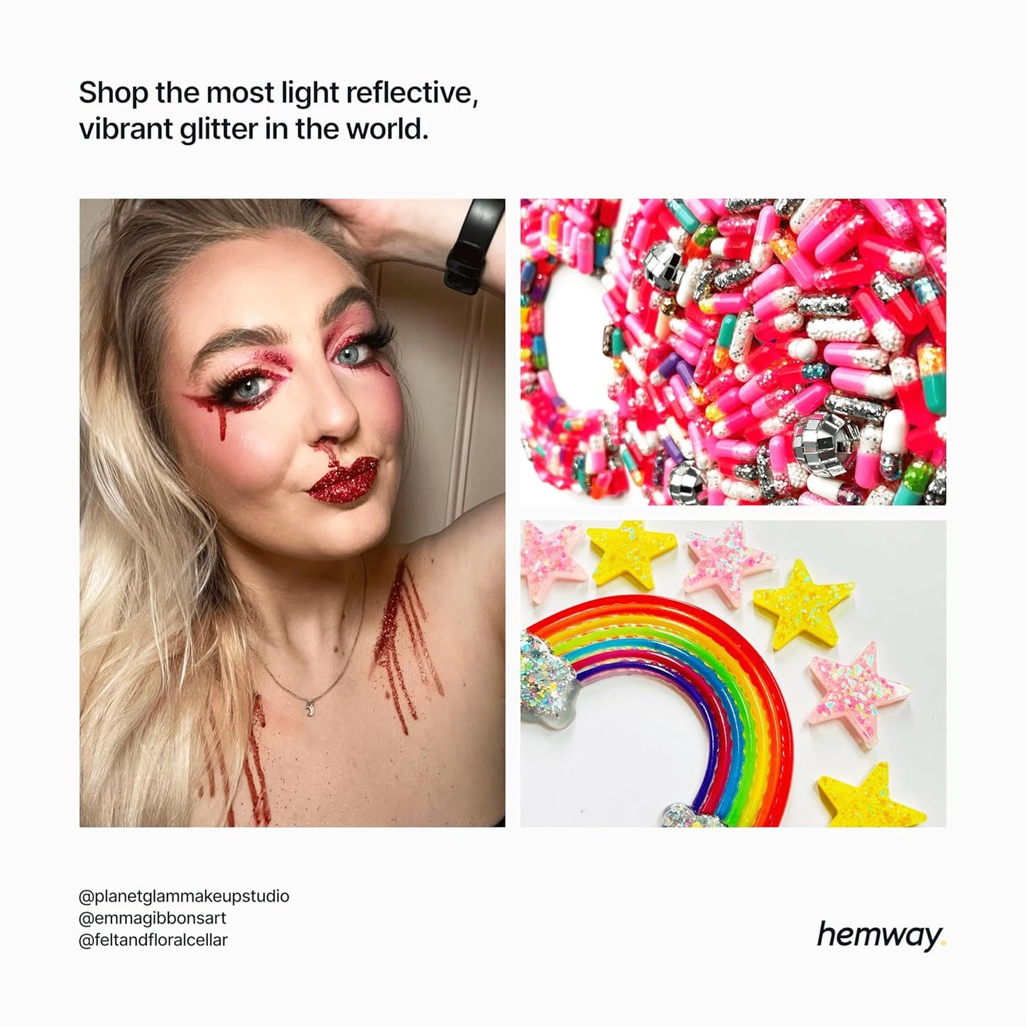 Hemway Eco Friendly Biodegradable Glitter 100g / 3.5oz Bio Cosmetic Safe Sparkle Vegan for Face, Eyeshadow, Body, Hair, Nail and Festival Makeup, Craft - 1/128" 0.008" 0.2mm - Red