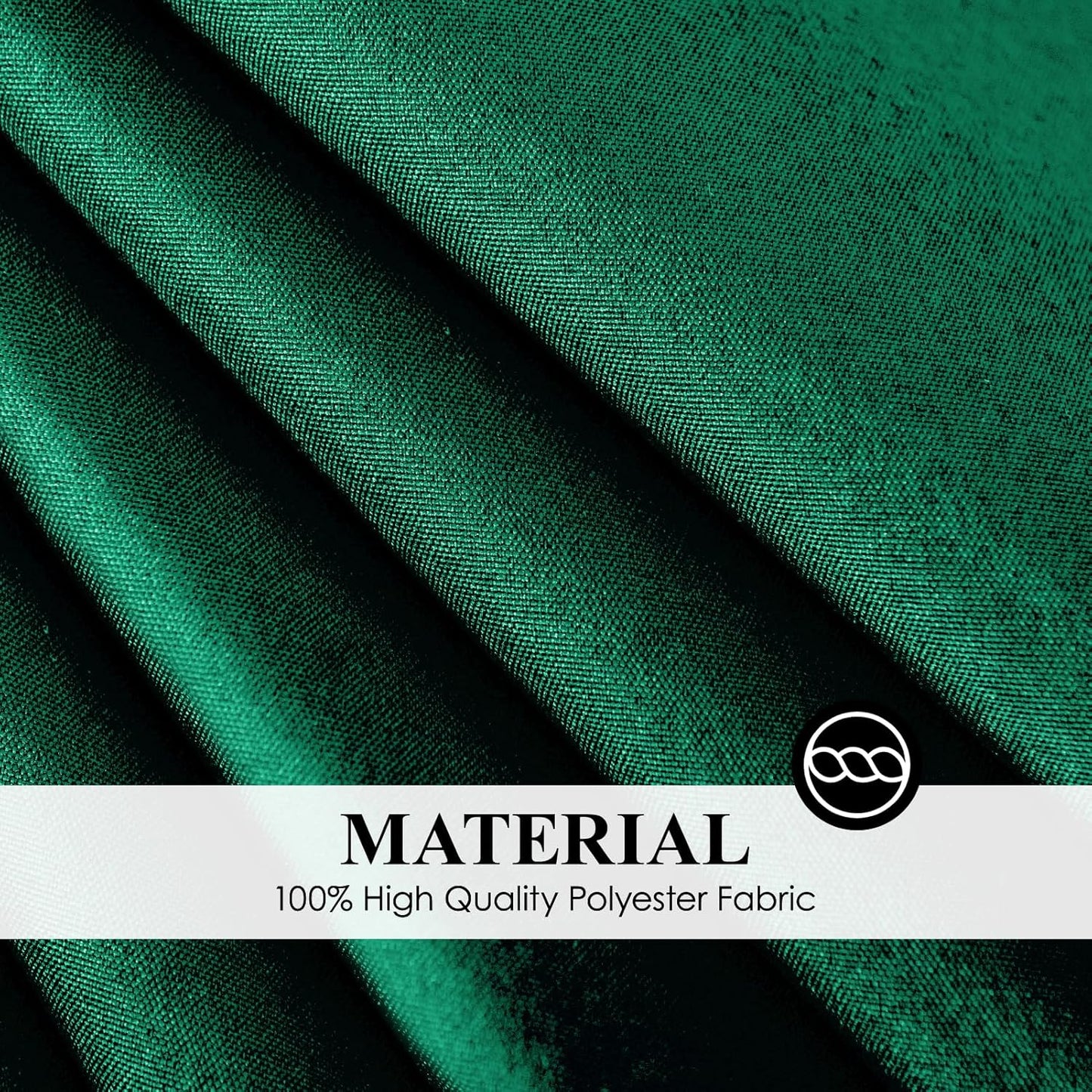 Round Tablecloth 2 Pack 90 Inch Dark Green Tablecloths Washable Decorative Linen Polyester Table Clothes Cover for Dining Table Banquets Buffet Parties and Wedding