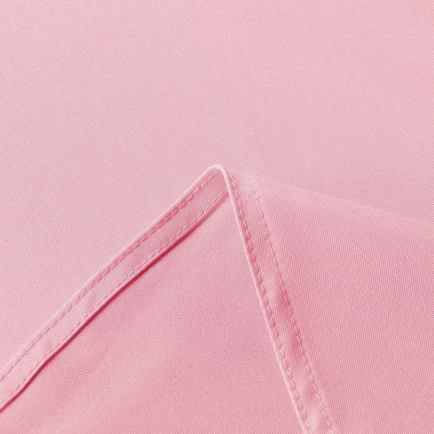 sancua Round Tablecloth - 90 Inch - Water Resistant Spill Proof Washable Polyester Table Cloth Decorative Fabric Table Cover for Dining Tables, Buffet Parties and Camping, Pink