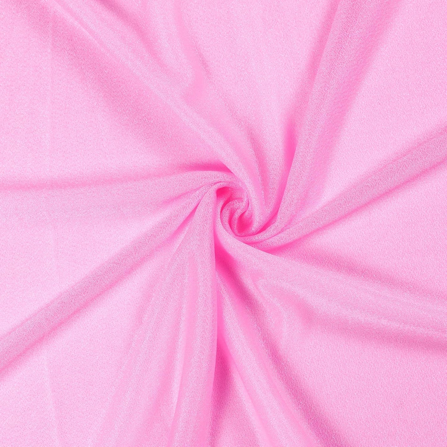 VDS Pack of 1 Panel (30 Inch X 100 Feet) Wedding Arch Draping Fabric Sheer Chiffon Fabric Drapery for Wedding Ceremony Reception Swag Backdrop Canopy Chuppah ARBO Altars Decoration (Bubblegum)