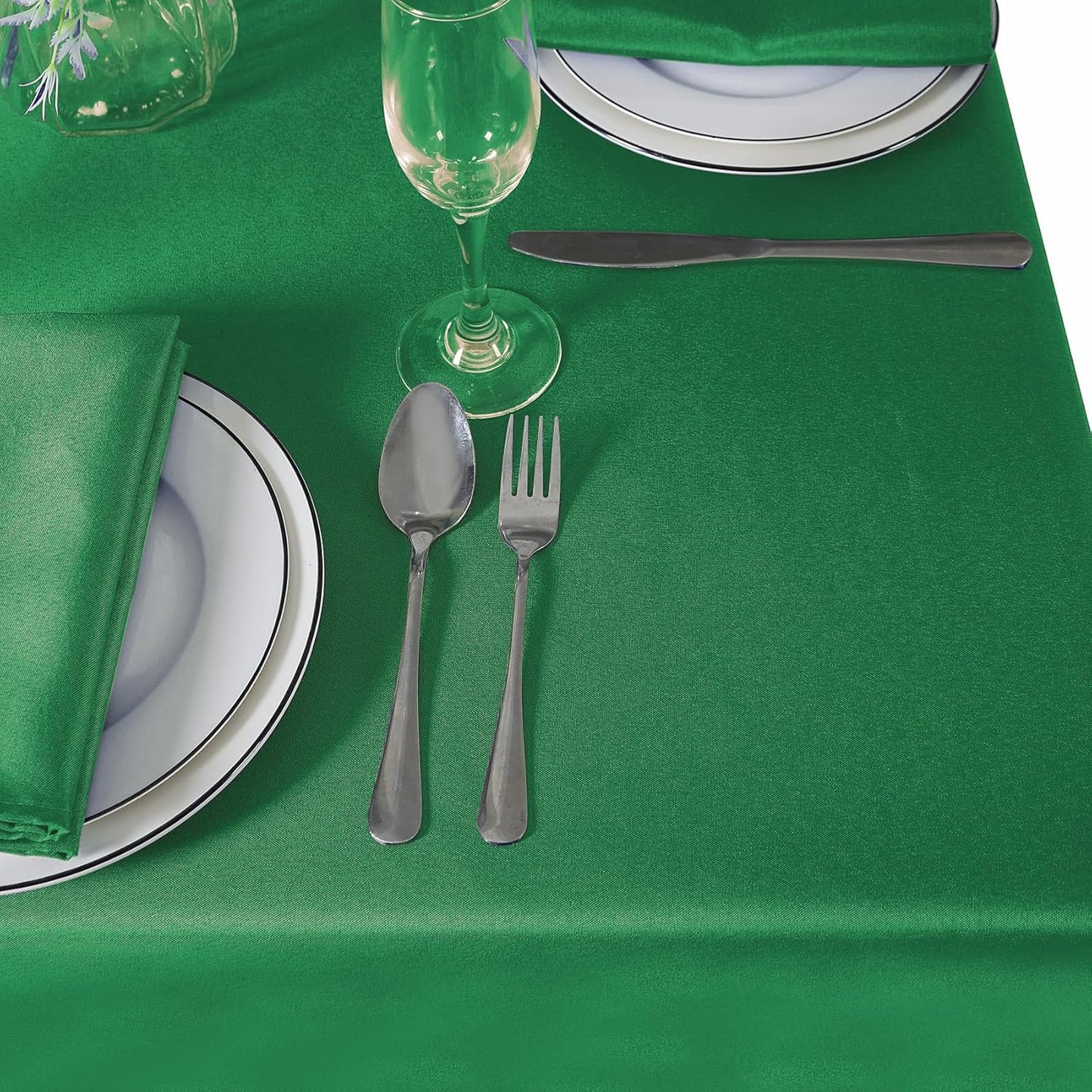 Cupuamon 70 inch Round Tablecloth Washable Polyester Table Cloth Decorative Table Cover for Wedding Party Dining Banquet(70 inch,Emerald)