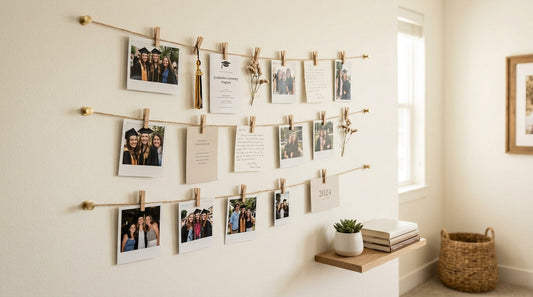 How to Create an Elegant Graduation Memory Wall with Minimalist Clips