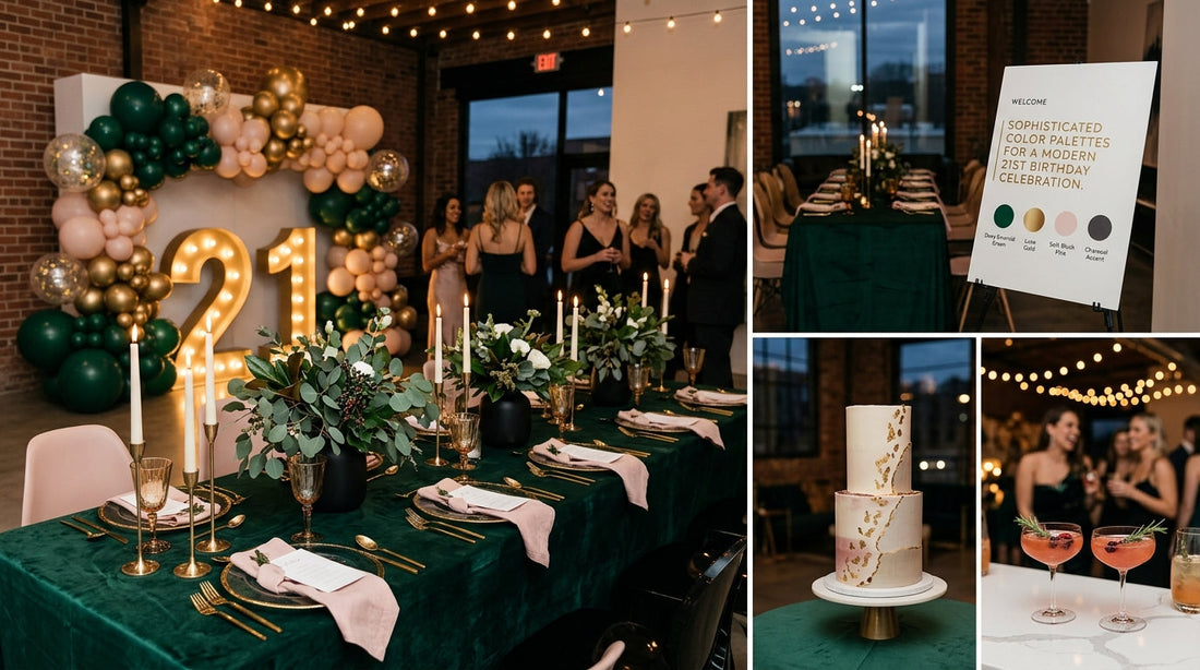 Sophisticated Color Palettes for a Modern 21st Birthday Celebration