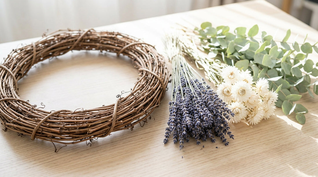 How to Incorporate Dried Florals into Your Spring Wreath Decor