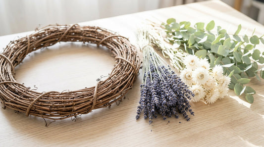How to Incorporate Dried Florals into Your Spring Wreath Decor