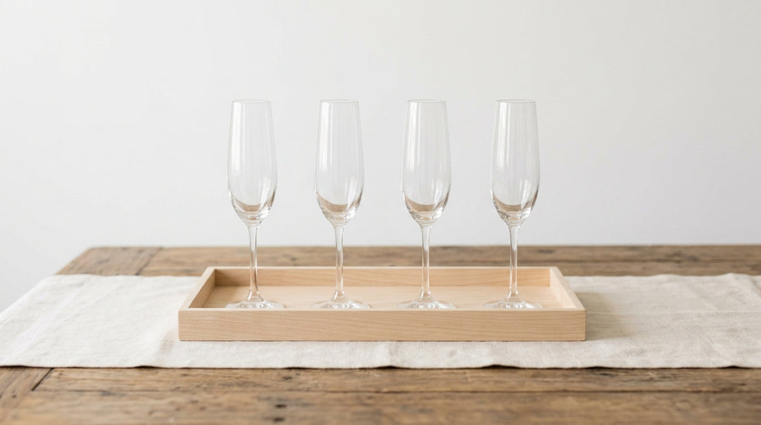 How to Style a "Build-Your-Own" Mimosa Bar with Minimalist Trays