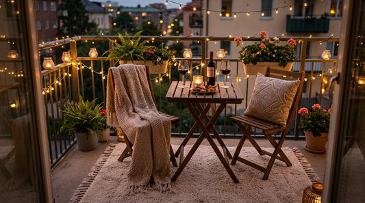 How to Decorate a Small Apartment Balcony for an Intimate Evening