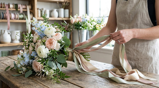 The Best Way to Drape Silk Ribbons for a Professional Floral Look