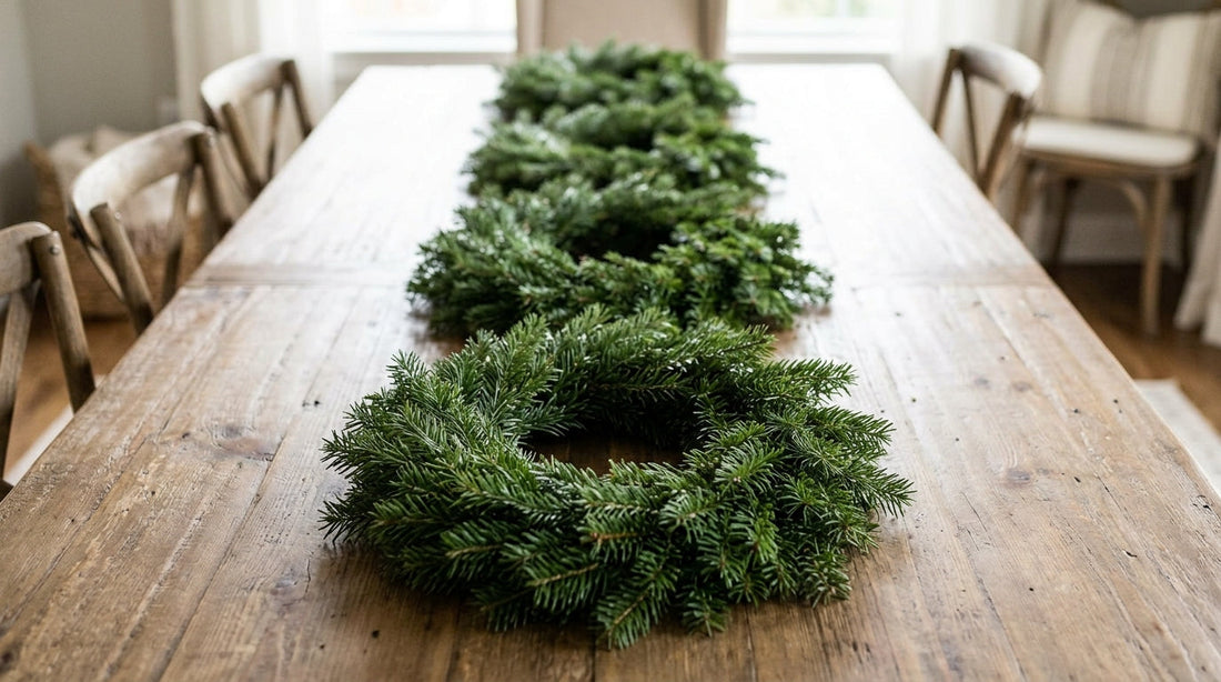 How to Use Wreaths as Table Runners for a Unique Centerpiece