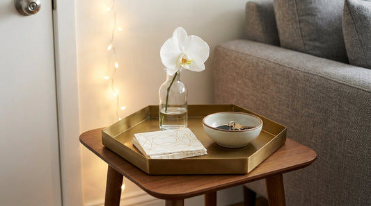 How to Use Decorative Trays to Organize a Small Party Space