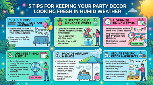 5 Tips for Keeping Your Party Decor Looking Fresh in Humid Weather