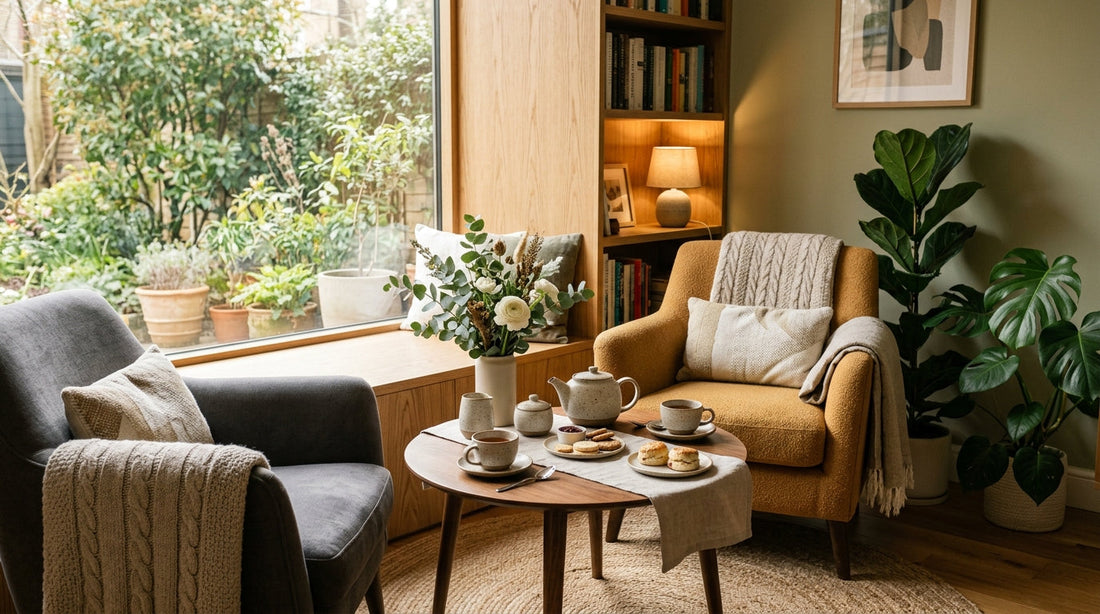 Styling a Modern "Tea for Two" Corner for Intimate Conversations