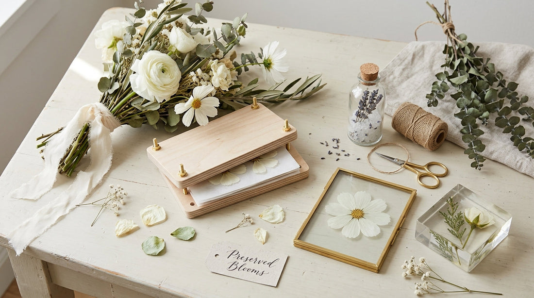 The Art of Minimalist Wedding Bouquet Preservation