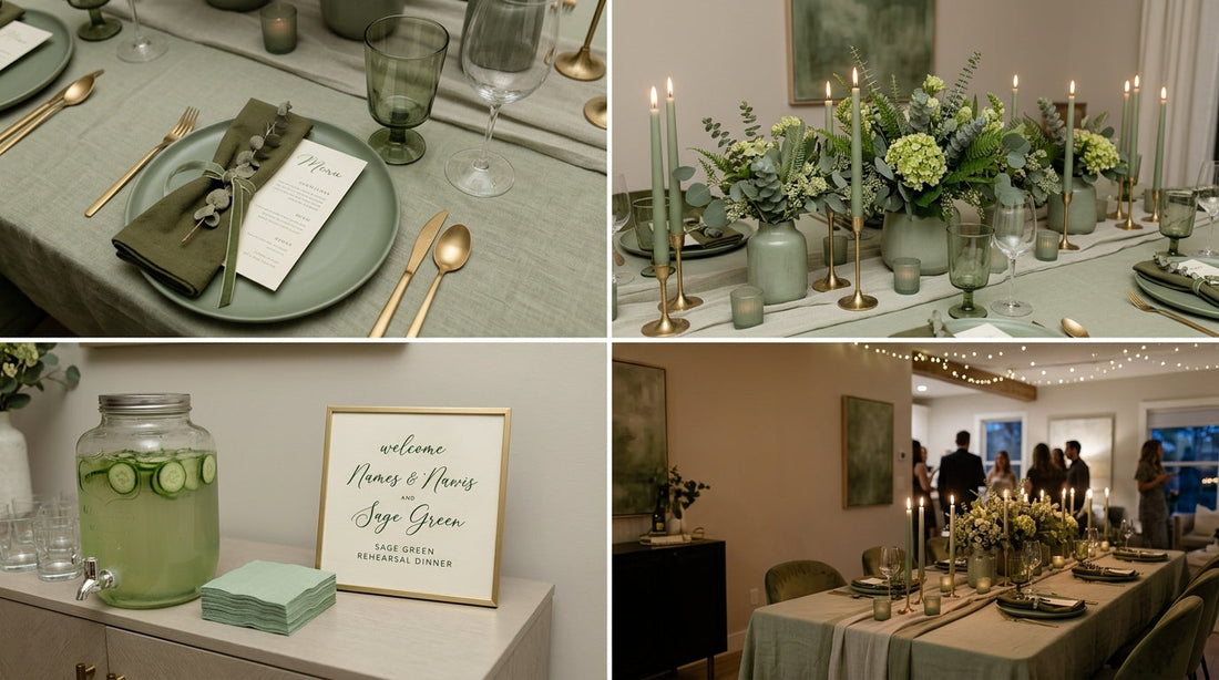 How to Style a Monochromatic “Rehearsal Dinner” at Home