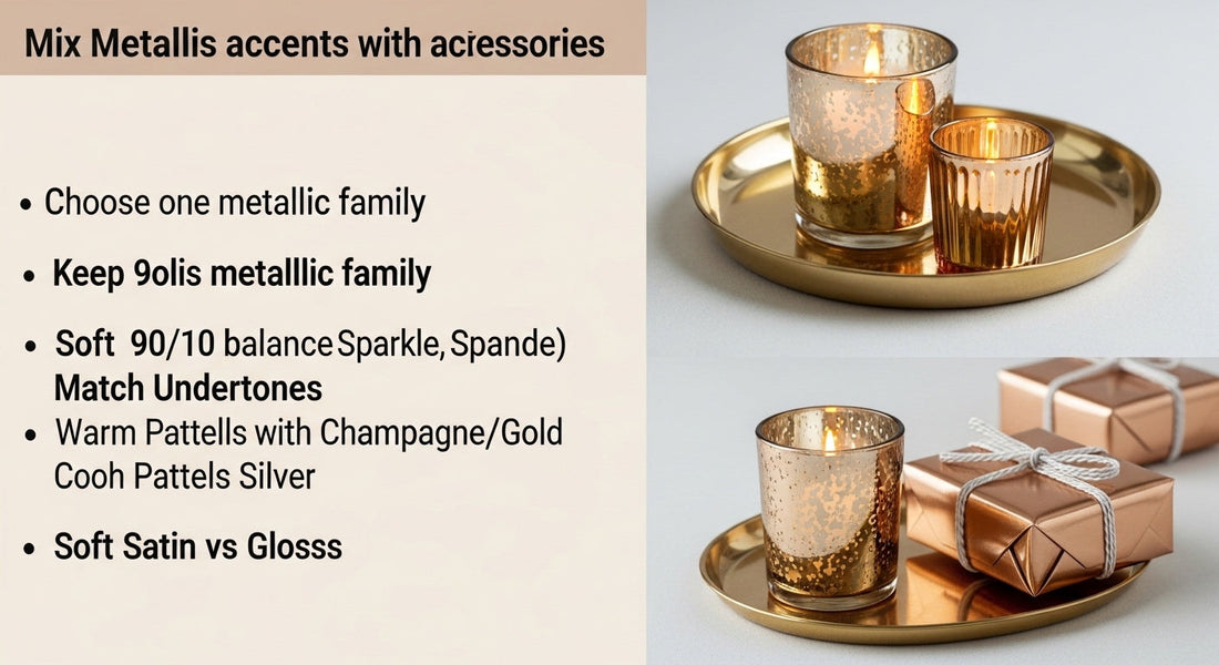 How to Mix Metallic Accents With Soft Colors the Right Way