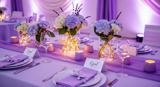 How to Use Light Purple Accents to Create a Dreamy Party Mood