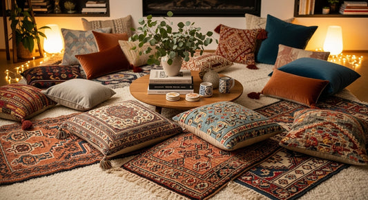 Styling a Cozy Floor Seating Area for a Relaxed Indoor Gathering
