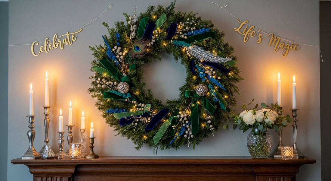 How to Incorporate Wreaths Into Your Indoor Party Wall Decor