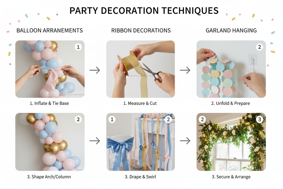 Step-by-Step Guide to Decorating with Balloons, Ribbons, and Garlands for Any Event