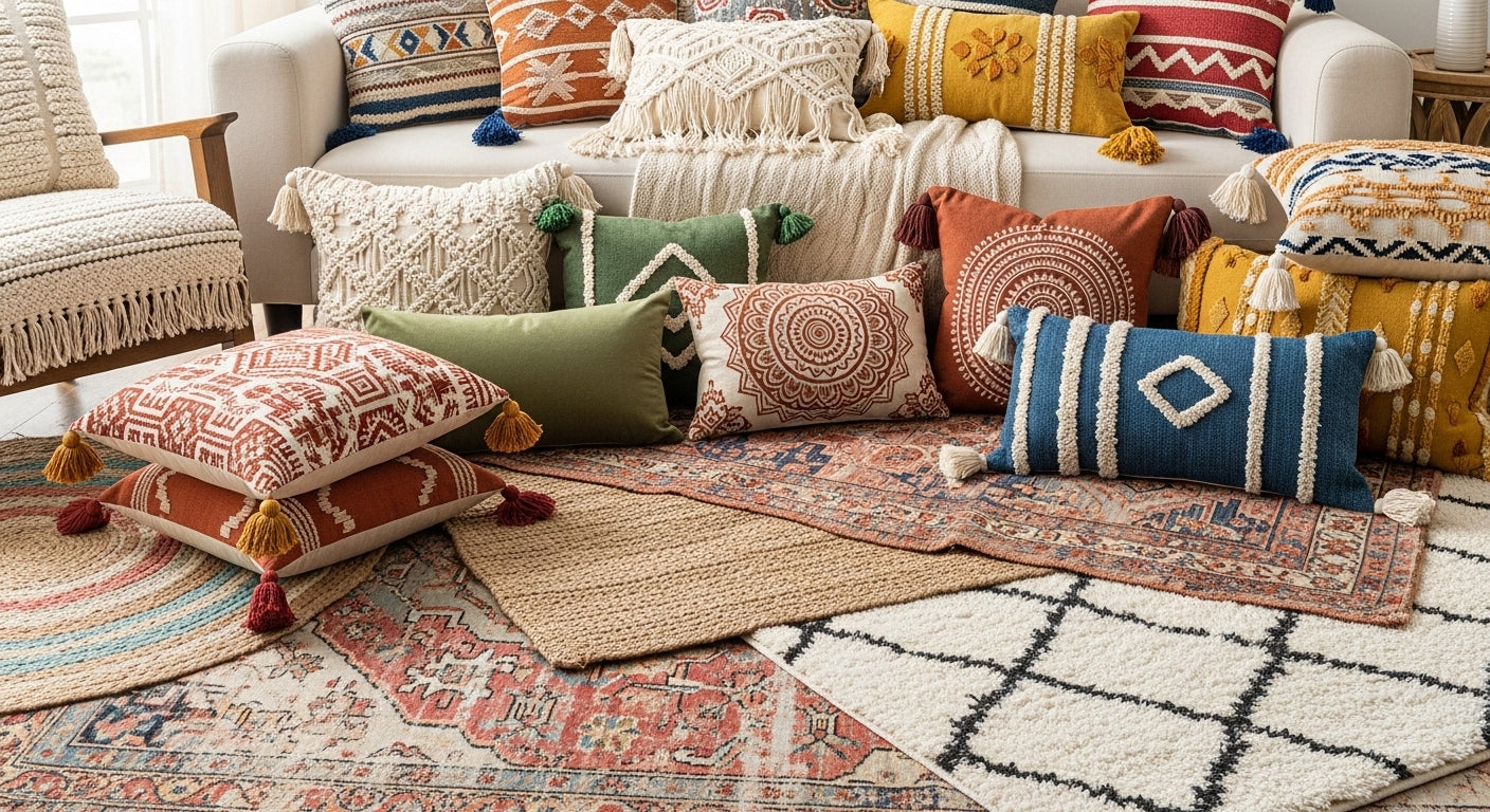 Decorative Pillows & Rugs