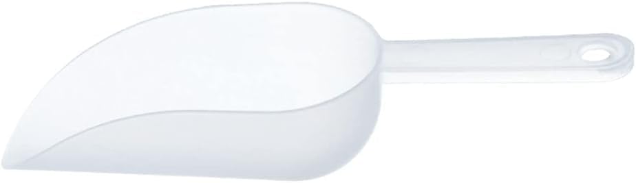 1PC White Ice Scoop Plastic Ice Shovel Measuring Scoops Multifunctional Ice Tray Shovel Flour Candy Grains Dessert Scoopers for Ice Cream Tools, 17x3.5x10cm