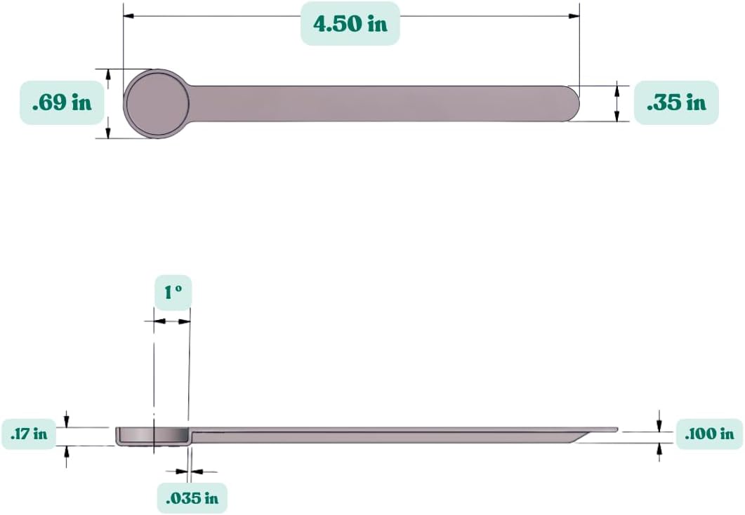 1/8 Teaspoon (0.625 mL | A Pinch) Long Handle Scoop for Measuring Coffee, Pet Food, Grains, Protein, Spices and Other Dry Goods (Pack of 10)