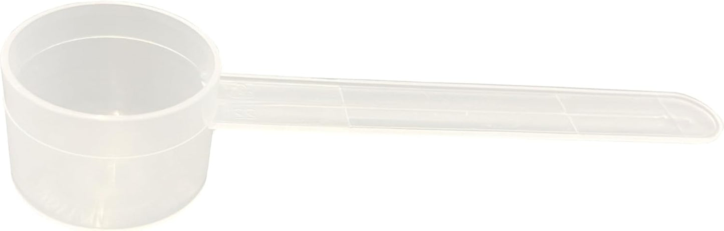 25 mL (5 Teaspoon) Long Handle Scoop for Measuring Coffee, Pet Food, Grains, Protein, Spices and Other Dry Goods (Pack of 25)