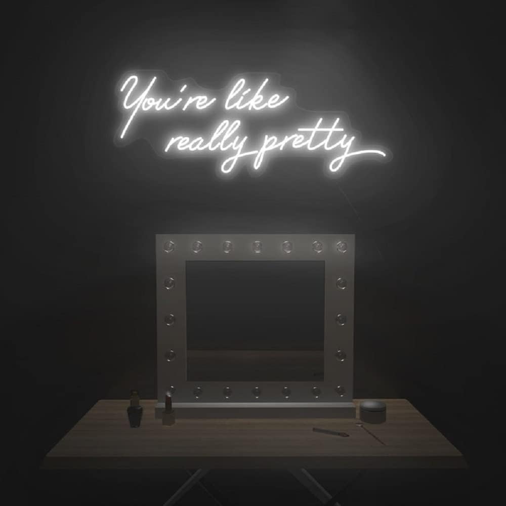 LED Neon Sign Night Light for Wall Party Décor Bedroom Room Bar Wedding Home Birthday Art Decoration Christmas with USB Chain Light modulator 5v (lets party blue)