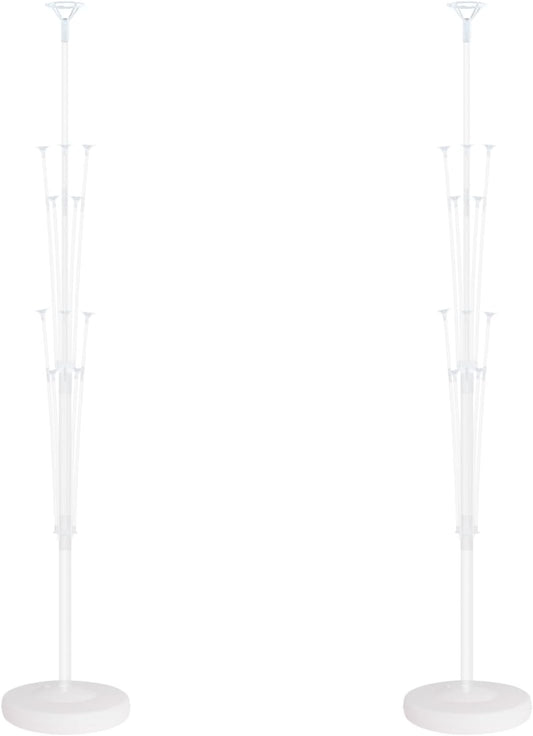 Balloon Column Stand Kit Set of 2 - Balloon Tower with Stand, Base, and Pole,Backdrop Decoration for Wedding, Baby Shower, Birthday Party, or Bachelorette Parties (No balloon)