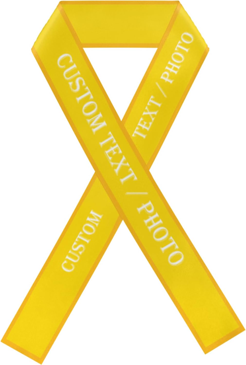 Custom Sash,Personalized Birthday Sash with Text Photo,Customized Bachelorette Sash Quote Sash Bride to Be Sash Color Optional (With decorative edge, Yellow)