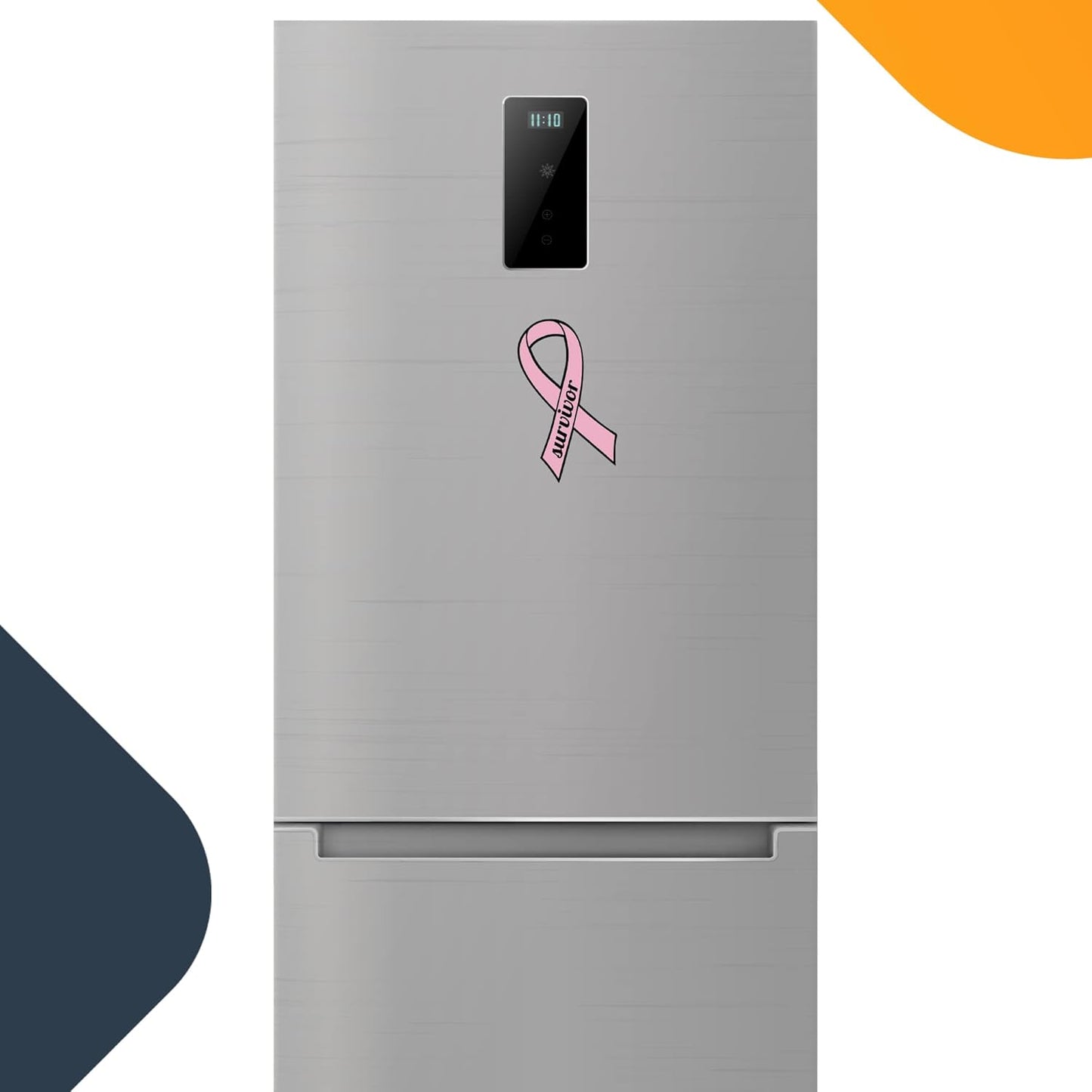 Magnet Me Up: Breast Cancer Survivor Pink Ribbon Magnet Decal - 3.5x7 Inches, Heavy-Duty Automotive Magnet for Car, Truck, SUV - Show Support and Raise Awareness with This Meaningful Auto Magnet