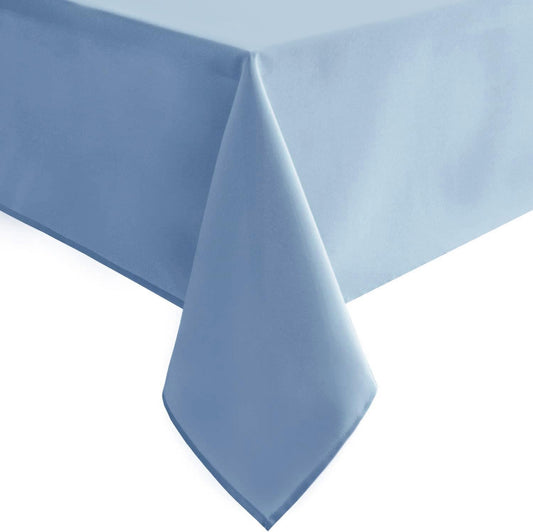 Hiasan Dusty Blue Rectangle Tablecloth - Waterproof Spillproof and Wrinkle Resistant Washable Polyester Table Cloth for Dining Party, 60 x 84 inch