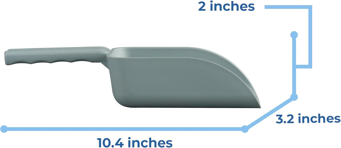 Vikan Remco 630088 Color-Coded Plastic Hand Scoop - BPA-Free Food-Safe Kitchen Utensils, Restaurant and Food Service Supplies, 16 oz, Gray