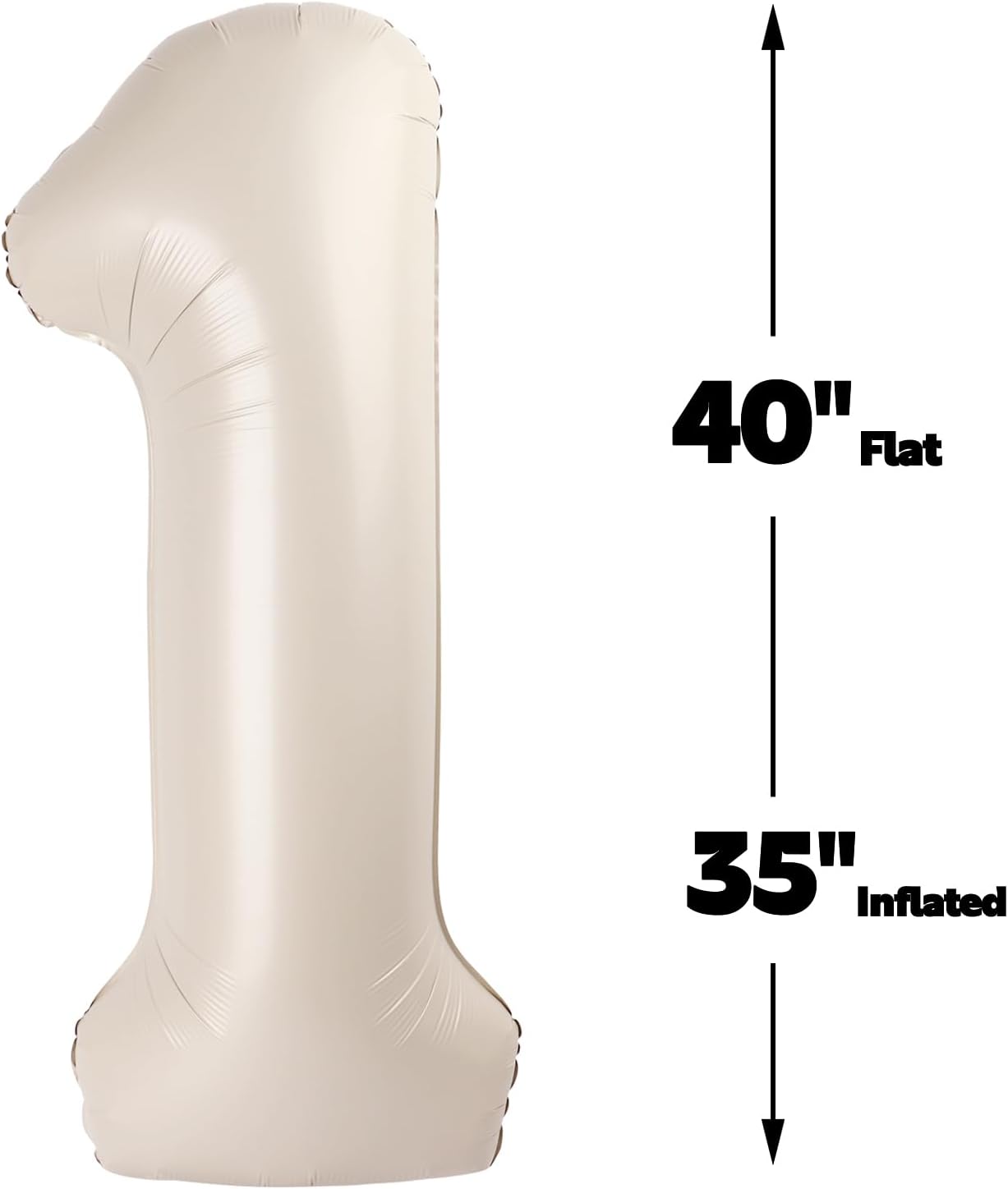 40 Inch Big Cream White Number 12 21 Balloon Birthday Decoration, Number 12 21 Helium Balloon 12 21 Celebration, Boy Girl Baby Anniversary Party Graduations Supplies Decorations
