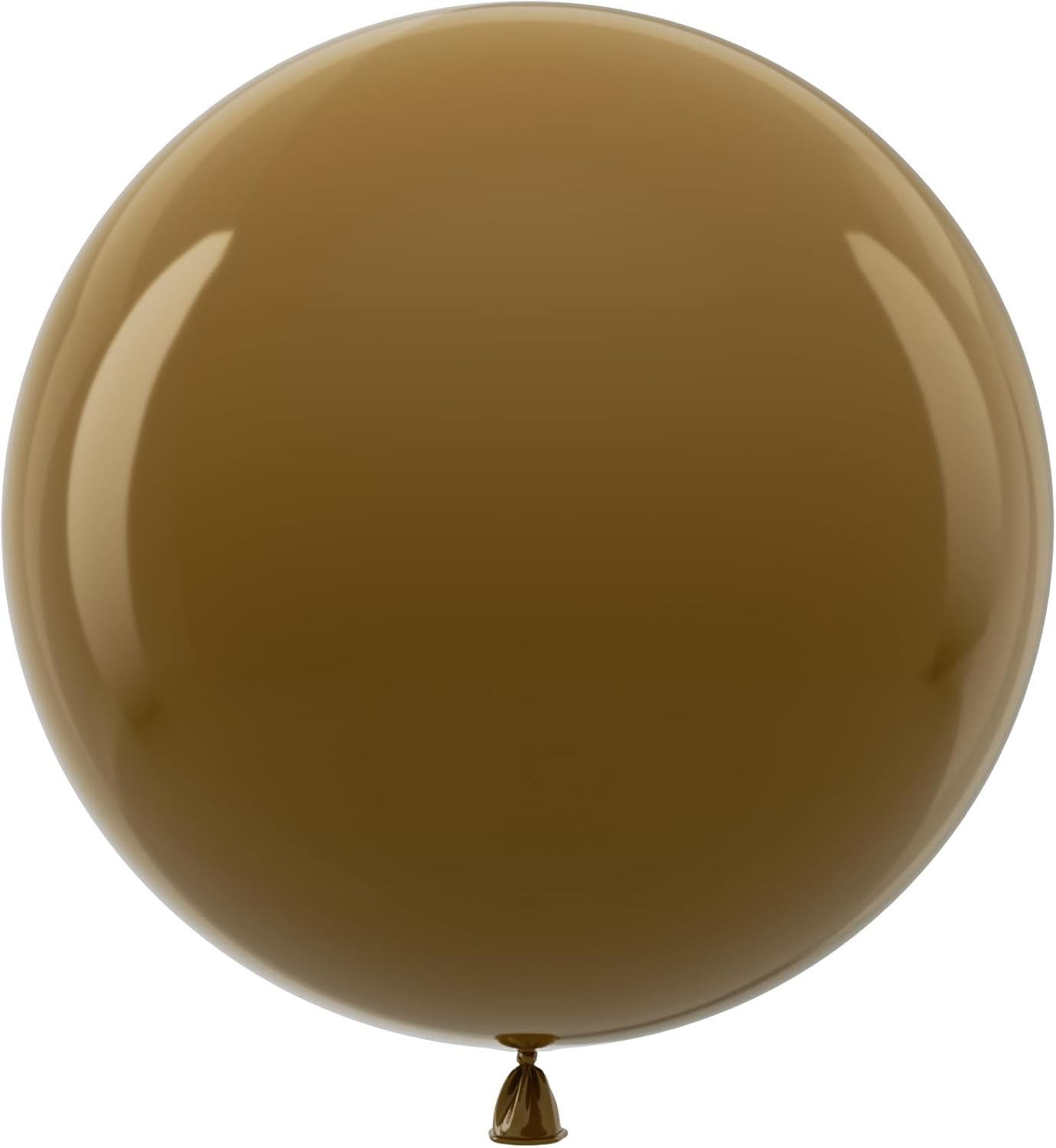 Bezente Brown Giant Balloons 36 Inch - 8 Pack Jumbo Coffee Brown Balloons Large Round Brown Latex Balloons for Birthday Bridal Shower Wedding Anniversary Party Decorations