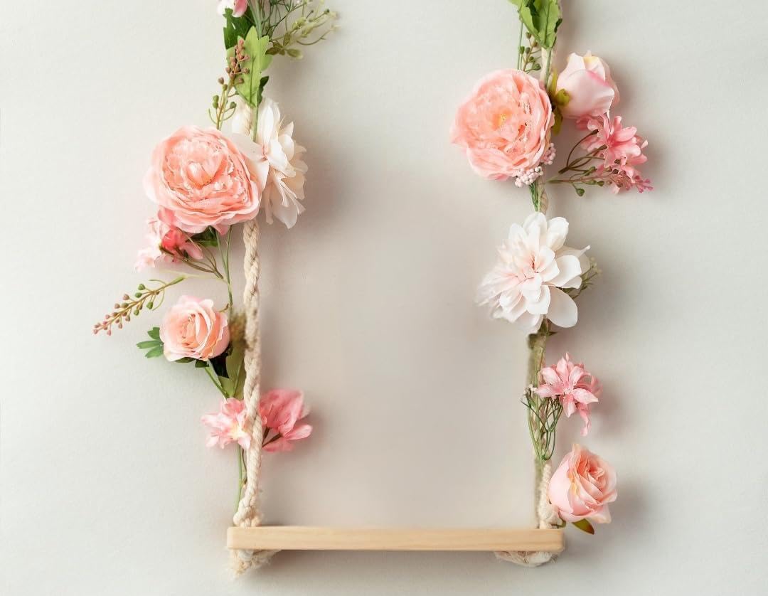 Rose Flower Vine, Peony Flowers, Center Flower Decoration, 6' Length, Floral Garland for Wedding Decor Home Table Runner Mantle Decoration