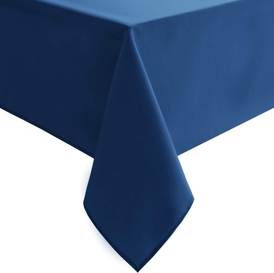 Hiasan Table Cloth Rectangle - Waterproof and Washable Fabric Tablecloth for Dining Room Kitchen and Outdoor Use, Royal Blue, 70 x 120 Inch
