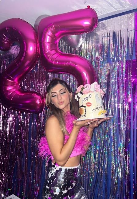 Hot Pink Number 15 Balloon 40 inch, Number 15 Birthday Balloon for Boy Girl, Hot Pink Foil 15 for 15 Birthday Party, Anniversary Celebration Number Balloons Decorations